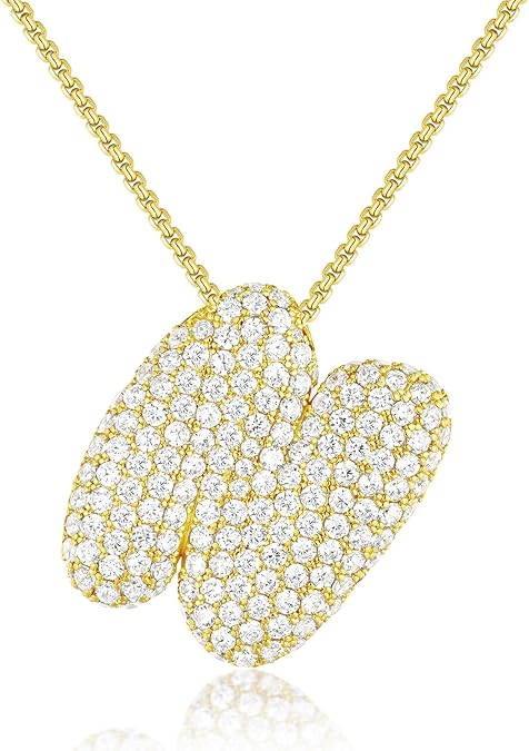 【LAST DAY 49% OFF】Bubble Initial Diamond Necklace