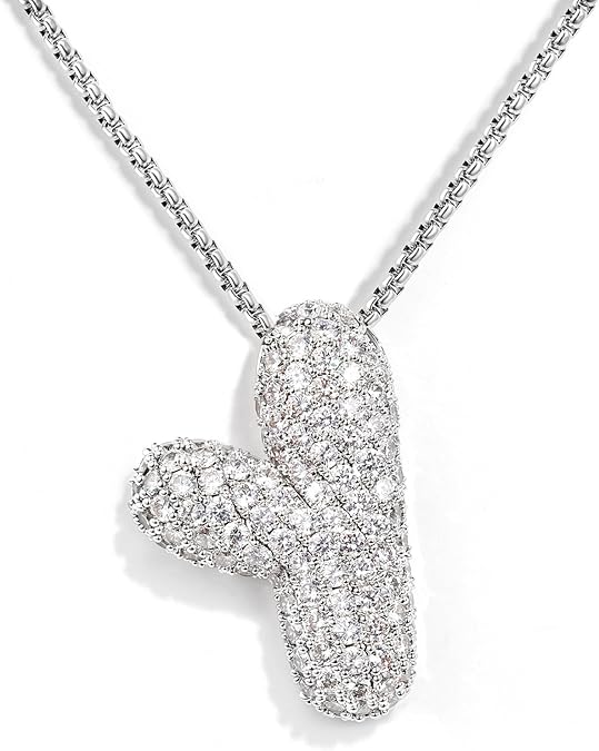 【LAST DAY 49% OFF】Bubble Initial Diamond Necklace