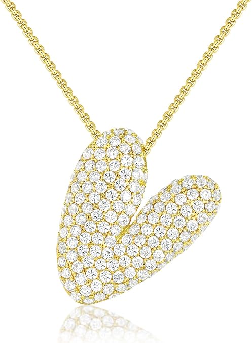 【LAST DAY 49% OFF】Bubble Initial Diamond Necklace