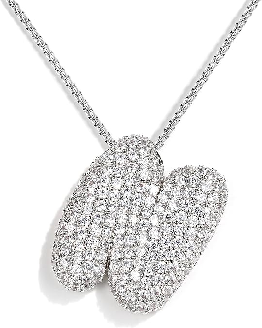 【LAST DAY 49% OFF】Bubble Initial Diamond Necklace