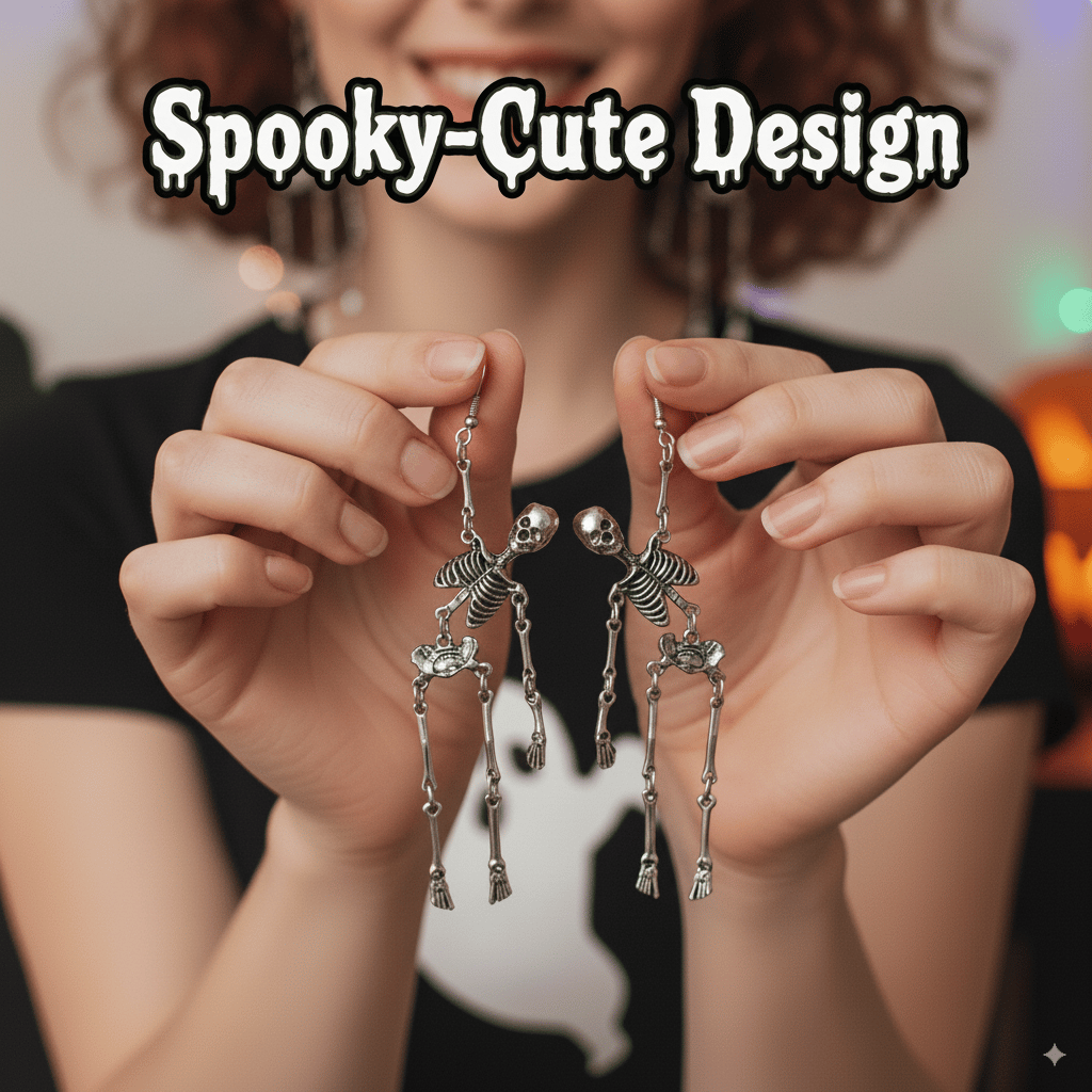 Halloween Skeleton Joint Stud Earrings