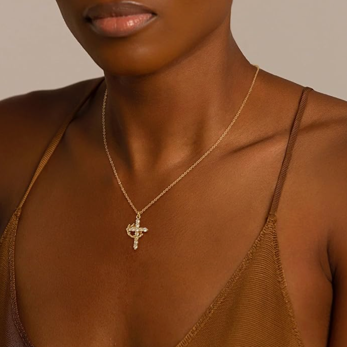 The Eternal Cross & Crown Necklace