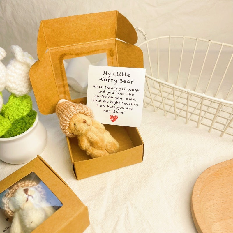 🚨Hot Deal-$12.99 Only Today⏰Handmade Mini Plush Teddy Bear in Box🎁
