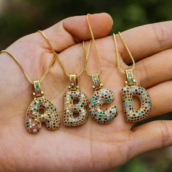 Bubble Letter Necklace