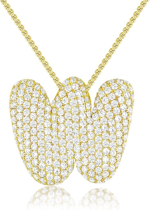 【LAST DAY 49% OFF】Bubble Initial Diamond Necklace