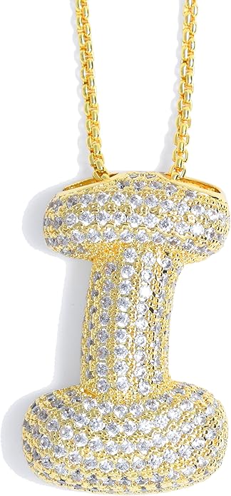 【LAST DAY 49% OFF】Bubble Initial Diamond Necklace