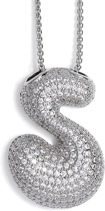 【LAST DAY 49% OFF】Bubble Initial Diamond Necklace