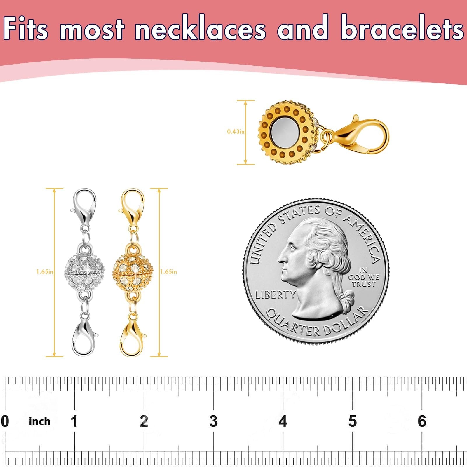 🔥LAST DAY 49％ OFF🔥Magnetic Necklace Clasps and Closures