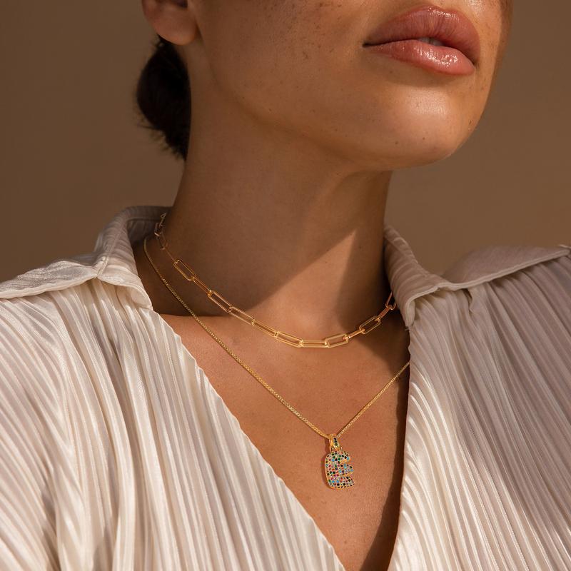 Bubble Letter Necklace