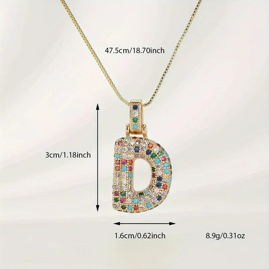 Bubble Letter Necklace