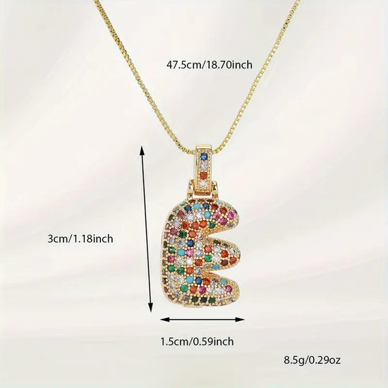 Bubble Letter Necklace