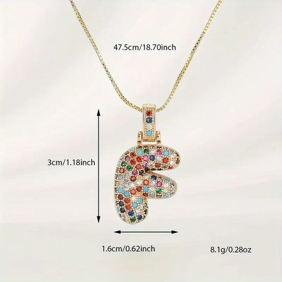 Bubble Letter Necklace