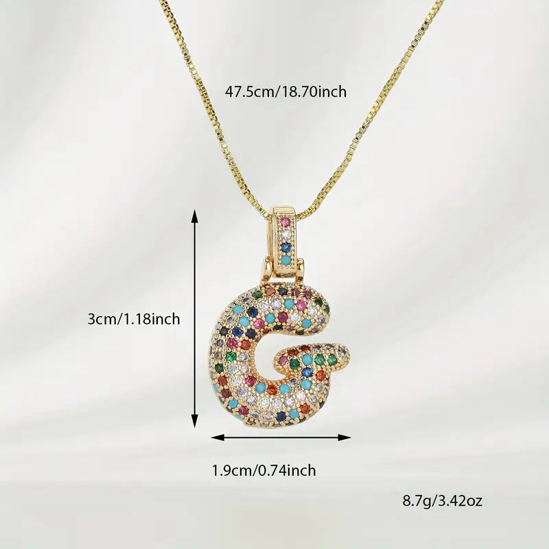 Bubble Letter Necklace