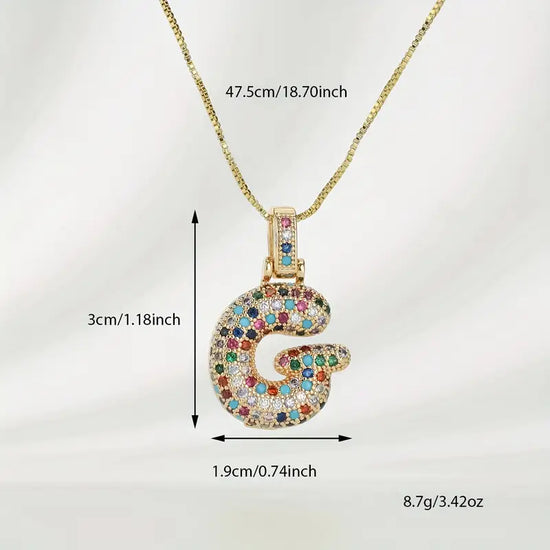 Bubble Letter Necklace