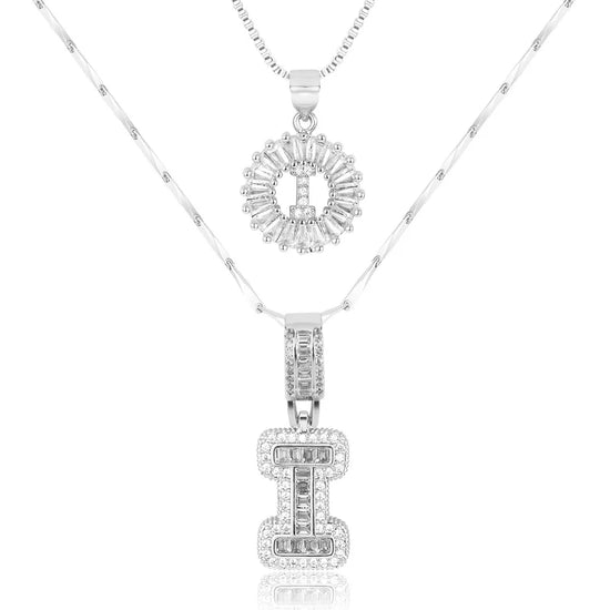 【LAST DAY 48% OFF】2 Pack - Initial Letter Pendant Necklaces