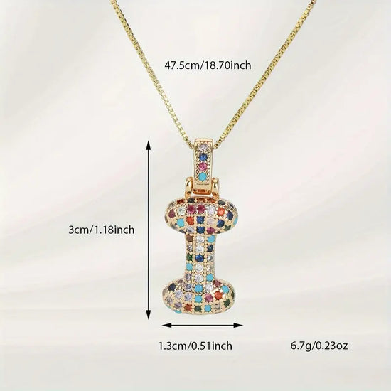 Bubble Letter Necklace