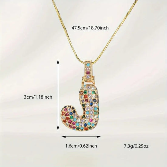 Bubble Letter Necklace