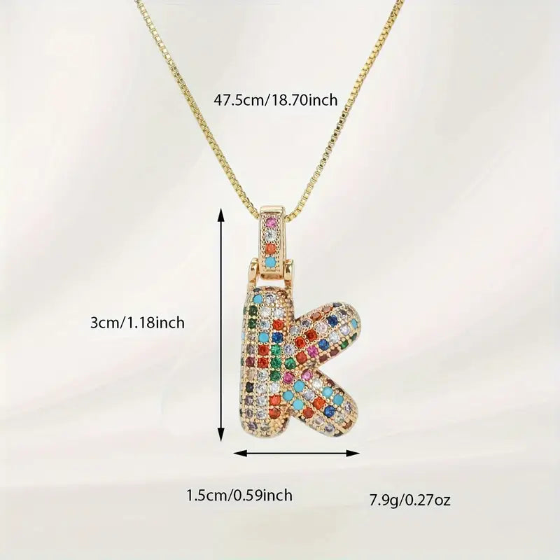 Bubble Letter Necklace