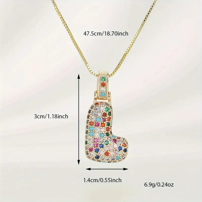 Bubble Letter Necklace