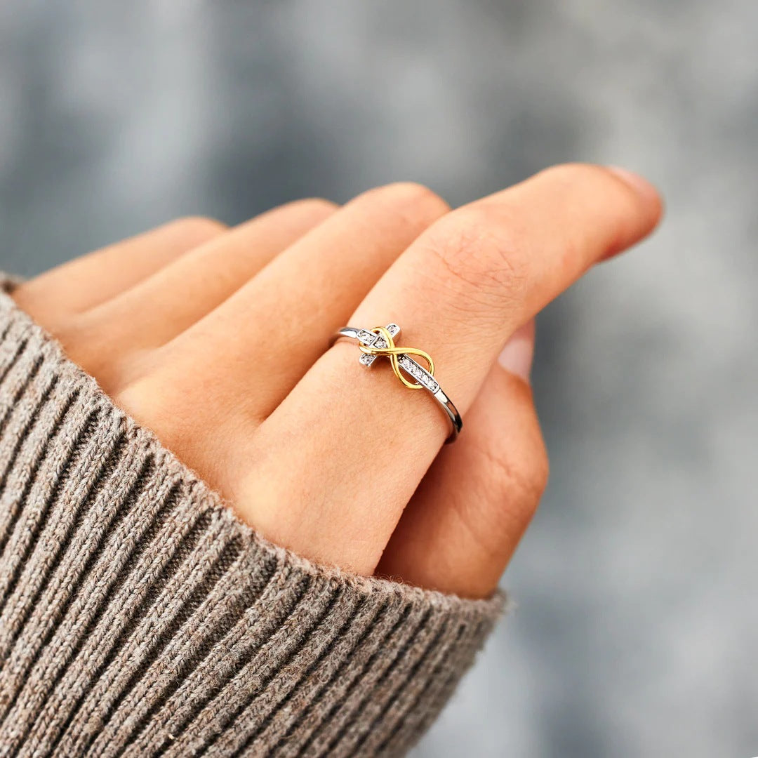 GODS' PROMISES ARE FOREVER INFINITY CROSS RING