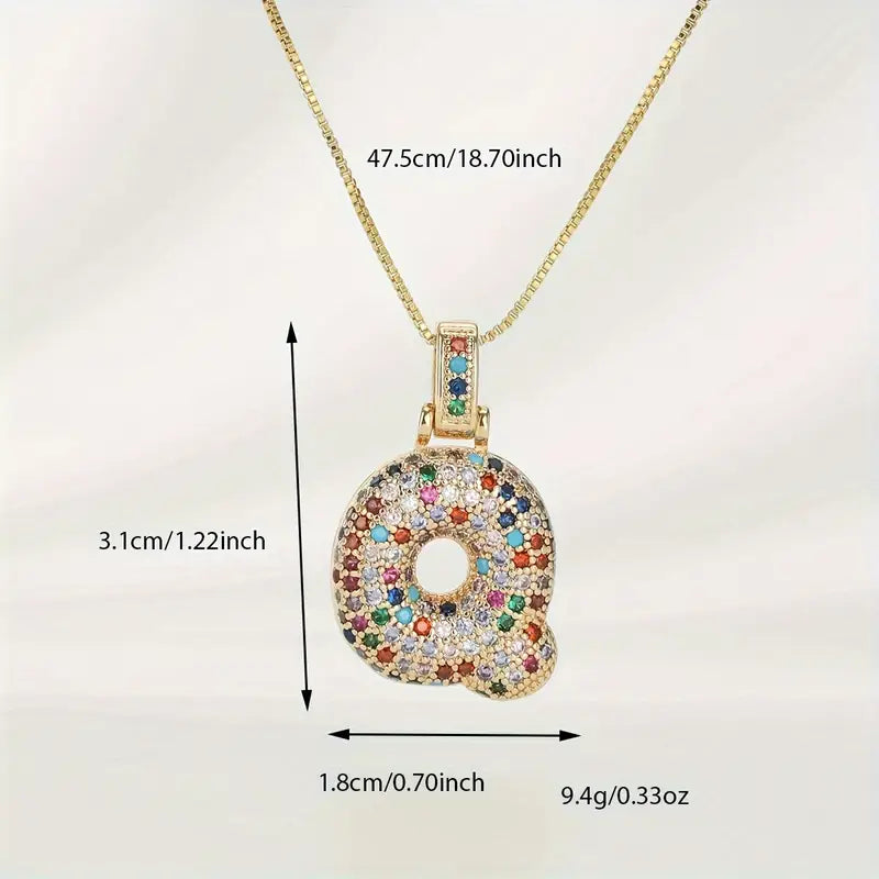 Bubble Letter Necklace