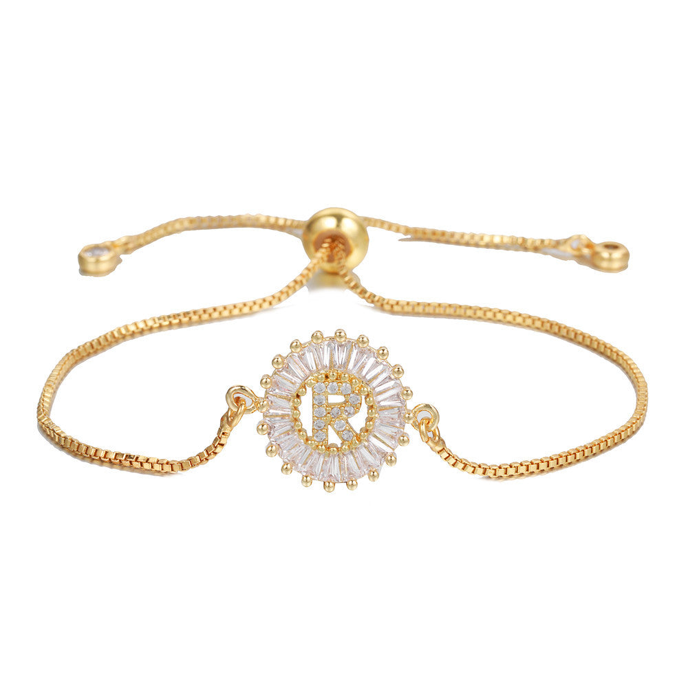 【LAST DAY 49% OFF】Initial Letter Pendant Bracelet