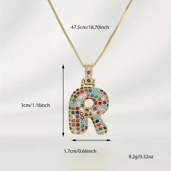 Bubble Letter Necklace