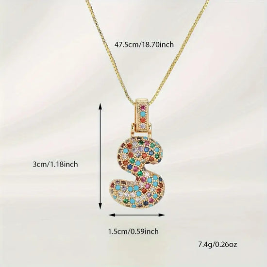 Bubble Letter Necklace