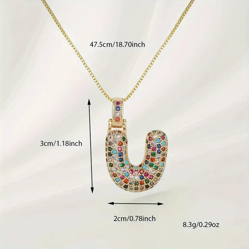 Bubble Letter Necklace