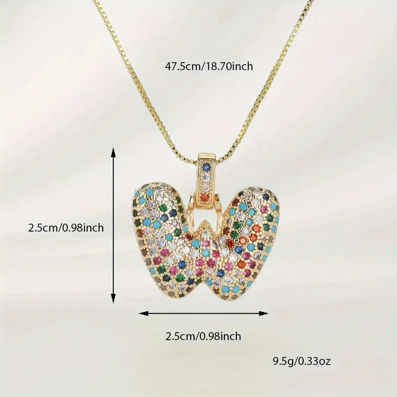 Bubble Letter Necklace