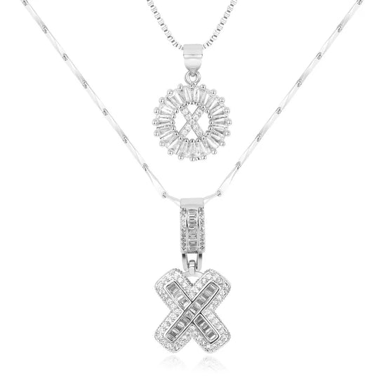 【LAST DAY 48% OFF】2 Pack - Initial Letter Pendant Necklaces