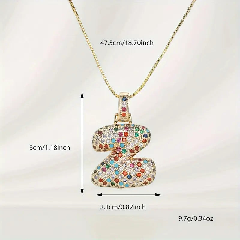 Bubble Letter Necklace