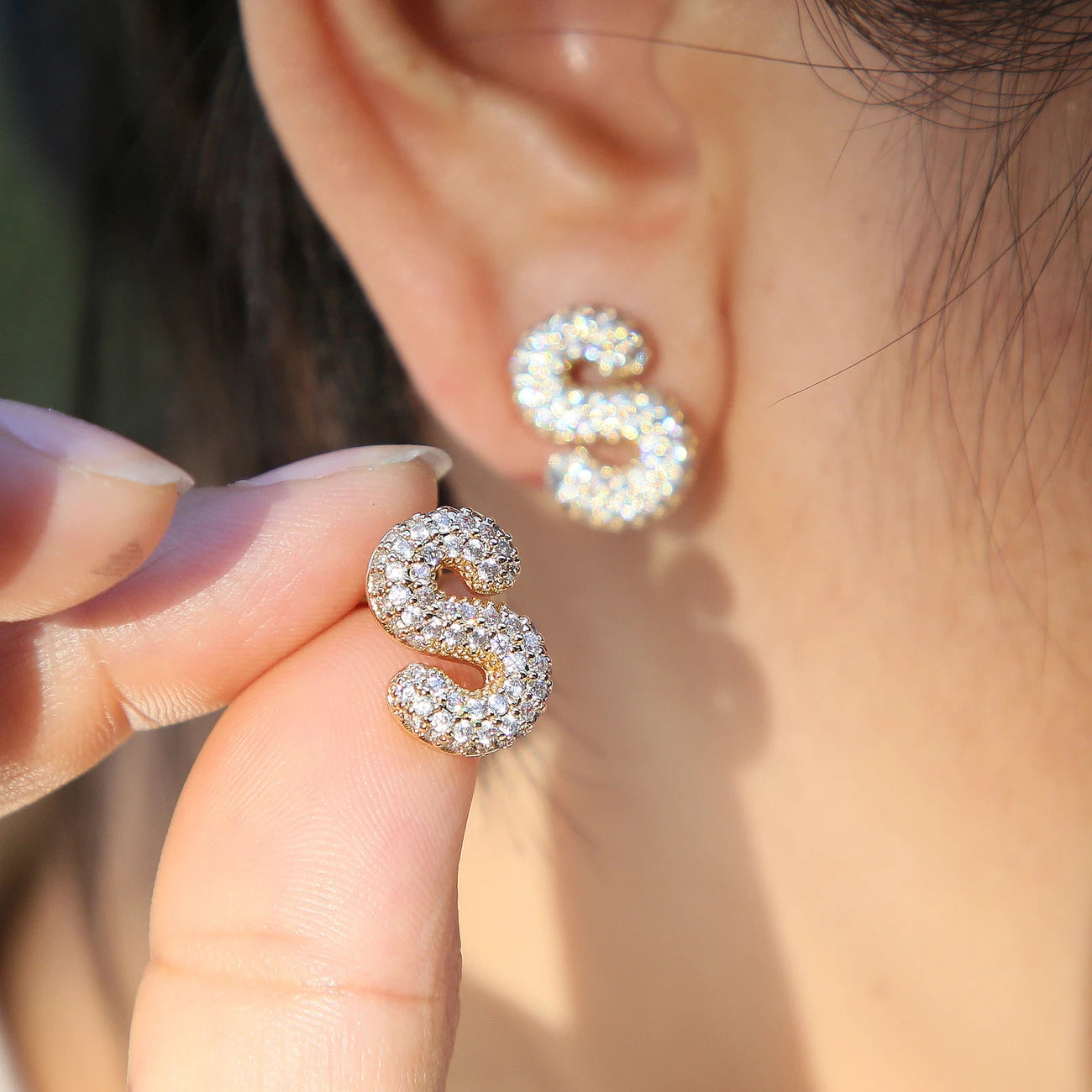 【LAST DAY 49% OFF】  Initial Letter Earrings