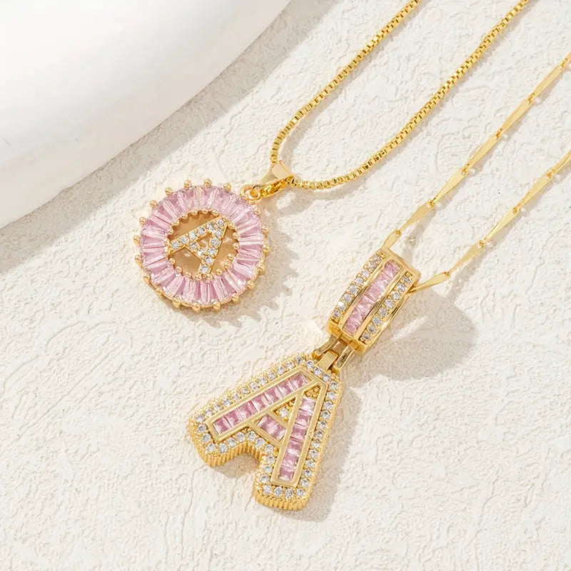 【LAST DAY 48% OFF】2 Pack - Initial Letter Pendant Necklaces