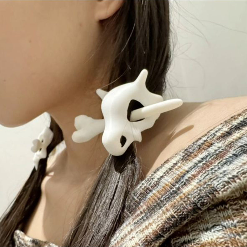 Gothic Style Ponytail Hair Accessories -Halloween Crow Hair Pin