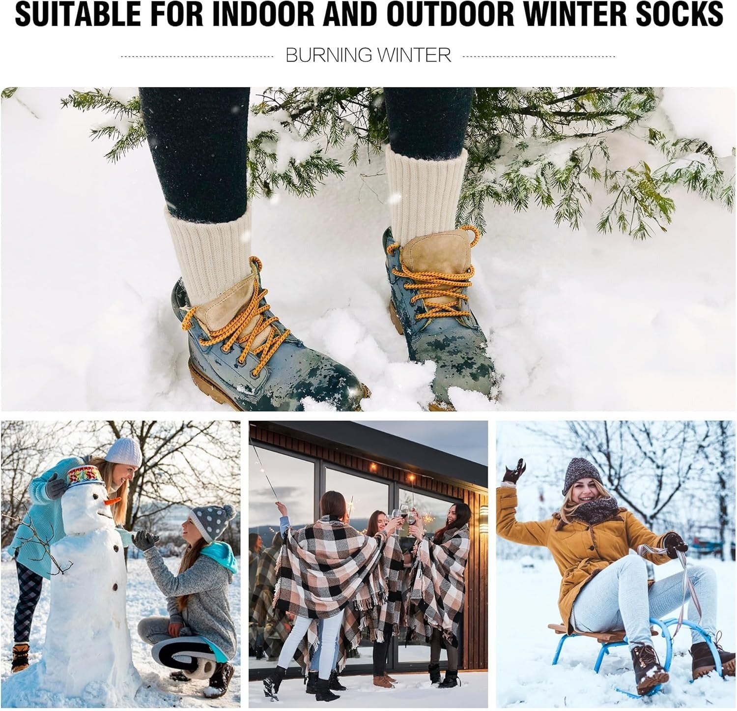 【🔥Buy 1 Get 4 Free Only $5.99 for a pair】5 Pairs-Women's Solid Mid-calf Socks