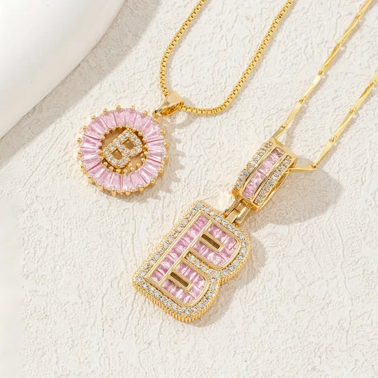 【LAST DAY 48% OFF】2 Pack - Initial Letter Pendant Necklaces