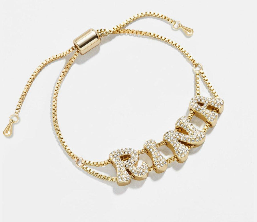 DIY Name Bracelet Necklace 26 English Letters Pendant Parts