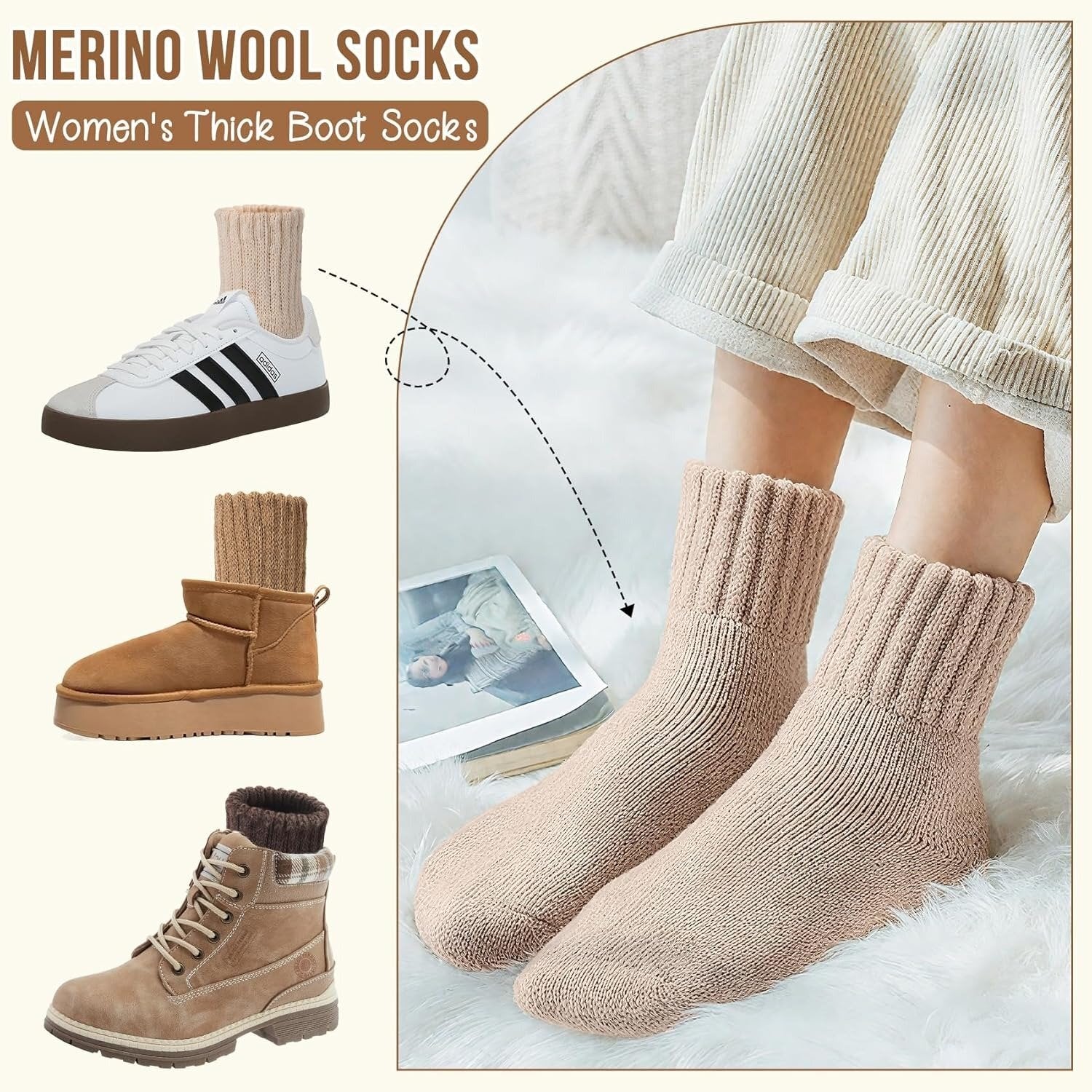【🔥Buy 1 Get 4 Free Only $5.99 for a pair】5 Pairs-Women's Solid Mid-calf Socks
