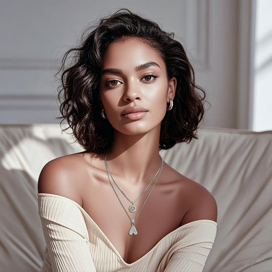 【LAST DAY 48% OFF】2 Pack - Initial Letter Pendant Necklaces