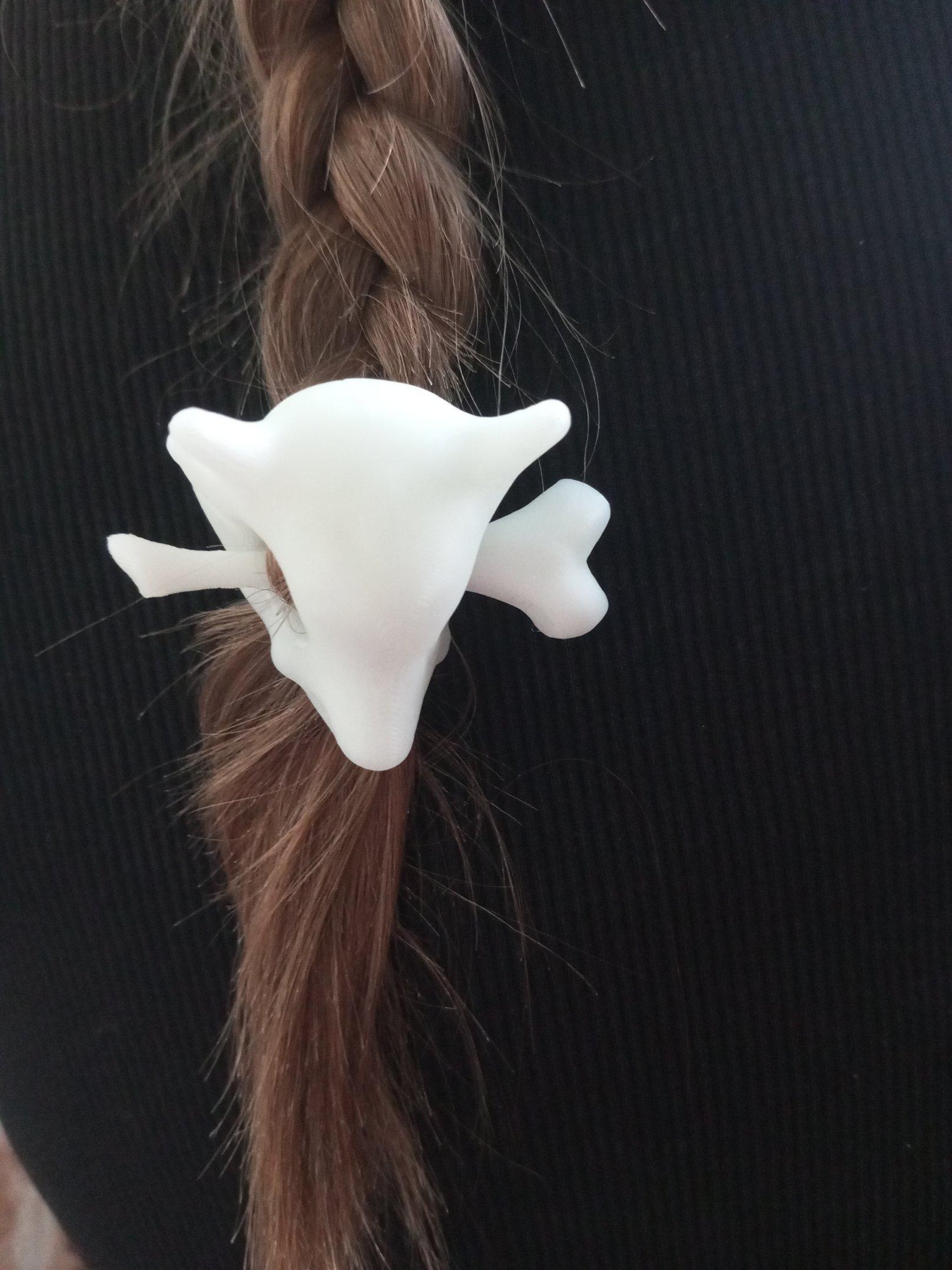 Gothic Style Ponytail Hair Accessories -Halloween Crow Hair Pin