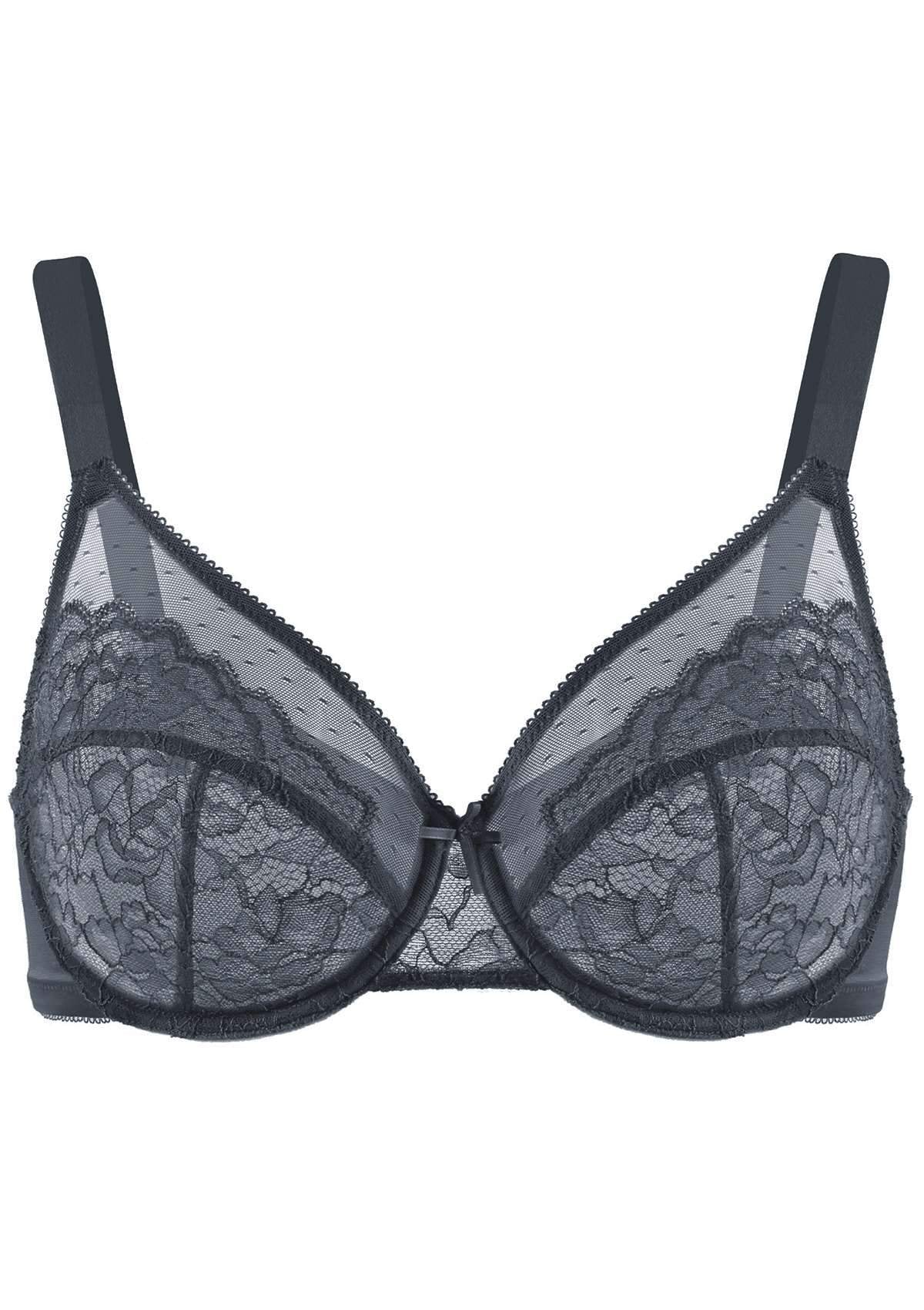 🔥LAST DAY 49% OFF🔥Minimizer Bra for Women - Plus Size Mermaid Scales Lace Bra Full Coverage for Heavy Breast