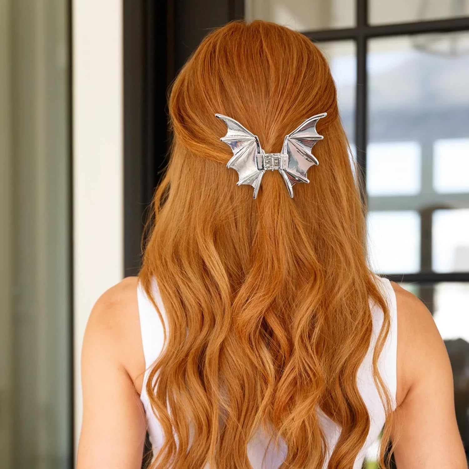 Punk Style Ponytail Hair Accessories -Halloween Bat Hair Claw