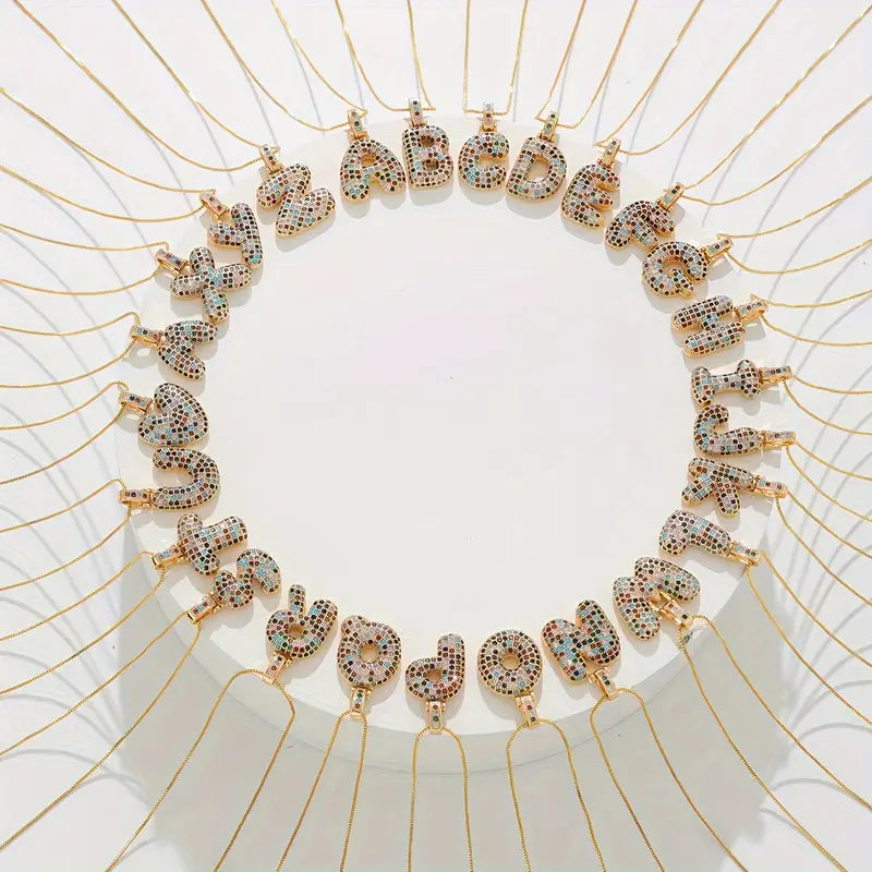 Bubble Letter Necklace