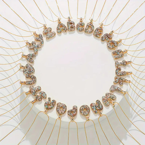 Bubble Letter Necklace