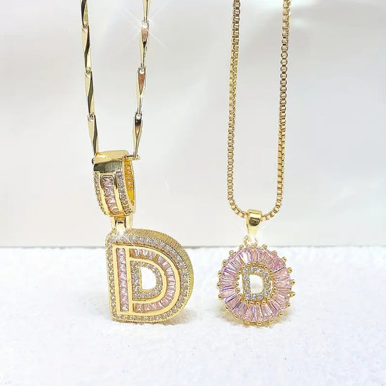 【LAST DAY 48% OFF】2 Pack - Initial Letter Pendant Necklaces