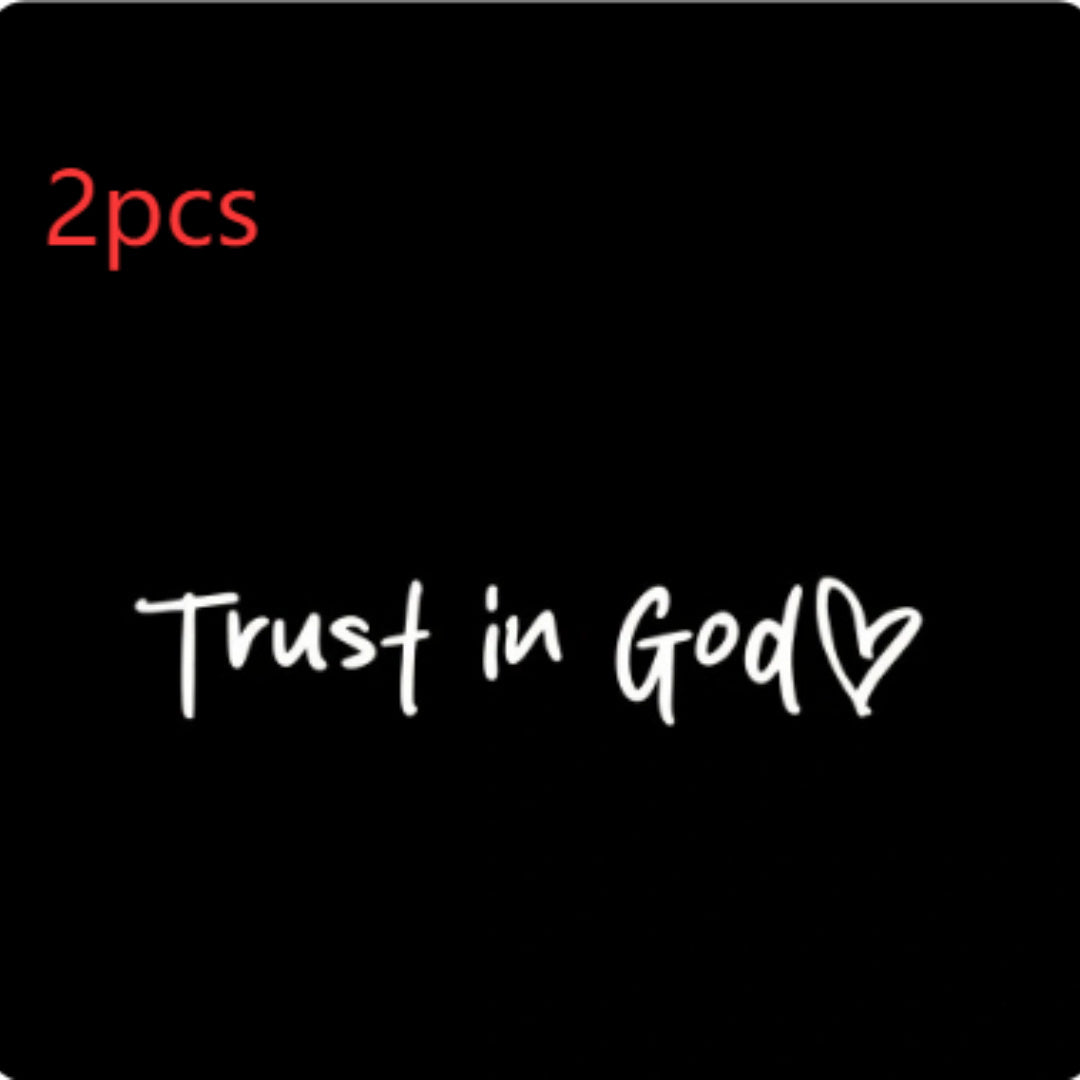 Fashion Faith Jesus God Car Letter Sticker