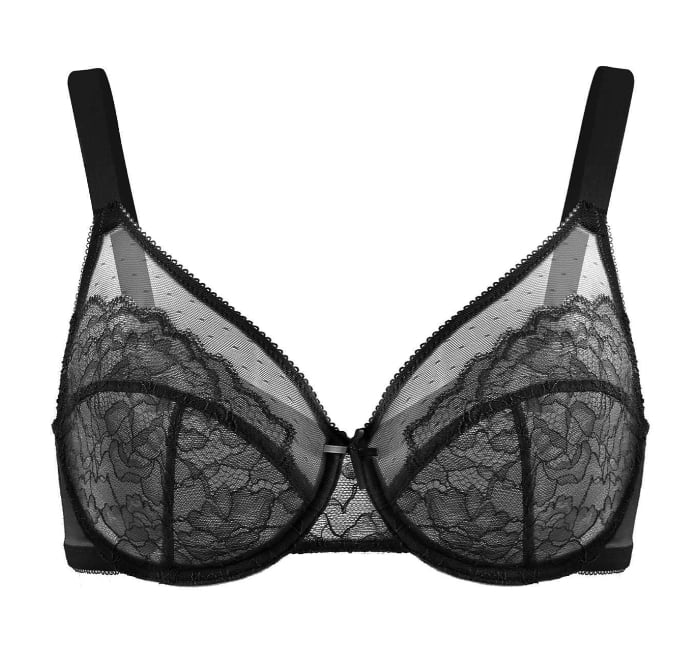 🔥LAST DAY 49% OFF🔥Minimizer Bra for Women - Plus Size Mermaid Scales Lace Bra Full Coverage for Heavy Breast
