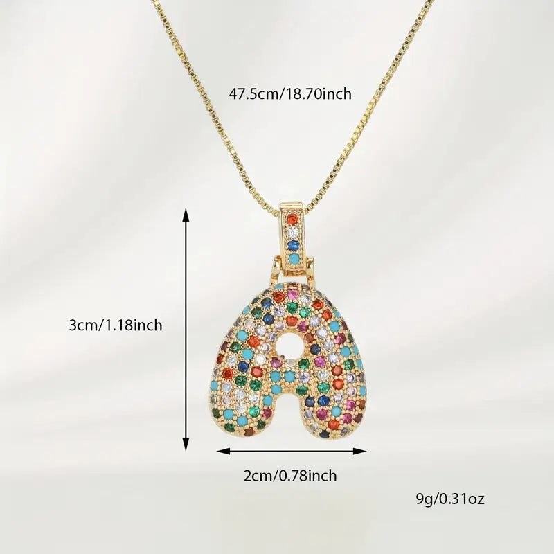 Bubble Letter Necklace