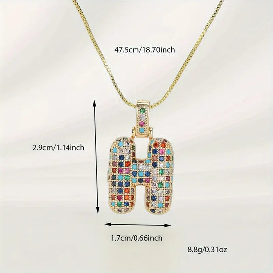 Bubble Letter Necklace